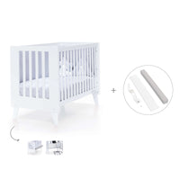 Cuna colecho blanca 60x120 cm (4en1) · Nexo Due White C187D-M7700