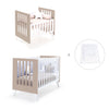 Minicuna y cuna todo en uno (7en1) blanca/beige · Nexo Tre Arena C187T-M7753