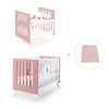 Minicuna y cuna todo en uno (7en1) blanca/rosa · Nexo Tre Quarzo C187T-M7759