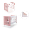 Minicuna y cuna todo en uno (7en1) blanca/rosa · Nexo Tre Quarzo C187T-M7759
