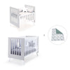 Minicuna y cuna todo en uno (7en1) blanca/gris · Nexo Tre Grey C187T-M7778
