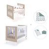 Minicuna y cuna todo en uno (7en1) blanca/beige · Nexo Tre Arena C187T-M7753