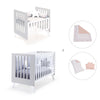 Minicuna y cuna todo en uno (7en1) blanca/gris · Nexo Tre Grey C187T-M7778