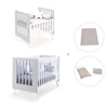Minicuna y cuna todo en uno (7en1) blanca/gris · Nexo Tre Grey C187T-M7778