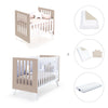 Minicuna y cuna todo en uno (7en1) blanca/beige · Nexo Tre Arena C187T-M7753