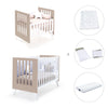 Minicuna y cuna todo en uno (7en1) blanca/beige · Nexo Tre Arena C187T-M7753