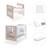 Minicuna y cuna todo en uno (7en1) blanca/beige · Nexo Tre Arena C187T-M7753