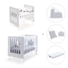 Minicuna y cuna todo en uno (7en1) blanca/gris · Nexo Tre Grey C187T-M7778