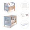 Minicuna convertible en cuna (7en1) madera/azul · Nexor Tre Blu denim C187RT-M4195