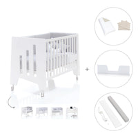 Cuna colecho madera blanca 60x120 cm (5en1) · Omni Due White C181D-M7700