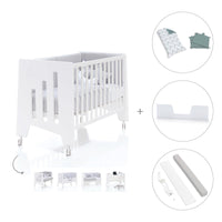 Cuna colecho madera blanca 60x120 cm (5en1) · Omni Due White C181D-M7700