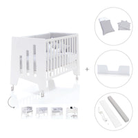 Cuna colecho madera blanca 60x120 cm (5en1) · Omni Due White C181D-M7700