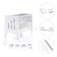 Cuna colecho madera blanca 60x120 cm (5en1) · Omni Due White C181D-M7700