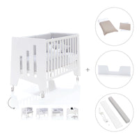 Cuna colecho madera blanca 60x120 cm (5en1) · Omni Due White C181D-M7700