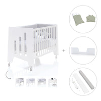 Cuna colecho madera blanca 60x120 cm (5en1) · Omni Due White C181D-M7700