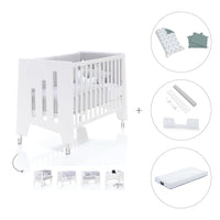 Cuna colecho madera blanca 60x120 cm (5en1) · Omni Due White C181D-M7700