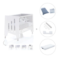 Cuna colecho madera blanca 60x120 cm (5en1) · Omni Due White C181D-M7700