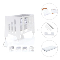 Cuna colecho madera blanca 60x120 cm (5en1) · Omni Due White C181D-M7700