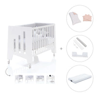 Cuna colecho madera blanca 60x120 cm (5en1) · Omni Due White C181D-M7700