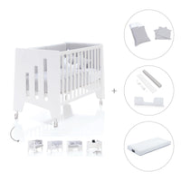 Cuna colecho madera blanca 60x120 cm (5en1) · Omni Due White C181D-M7700