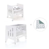 Minicuna 60x80 cm y cuna 60x120 cm (7en1) blanca · Omni Tre White C181T-M7700
