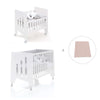 Minicuna 60x80 cm y cuna 60x120 cm (7en1) blanca · Omni Tre White C181T-M7700