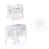 Minicuna 60x80 cm y cuna 60x120 cm (7en1) blanca · Omni Tre White C181T-M7700