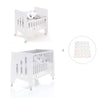 Minicuna 60x80 cm y cuna 60x120 cm (7en1) blanca · Omni Tre White C181T-M7700