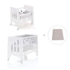 Minicuna 60x80 cm y cuna 60x120 cm (7en1) blanca · Omni Tre White C181T-M7700