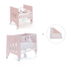 Minicuna 60x80 cm y cuna 60x120 cm (7en1) rosa claro · Omni Tre Flamingo C181T-M7742