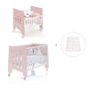 Minicuna 60x80 cm y cuna 60x120 cm (7en1) rosa claro · Omni Tre Flamingo C181T-M7742