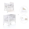 Minicuna 60x80 cm y cuna 60x120 cm (7en1) blanca · Omni Tre White C181T-M7700