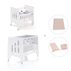 Minicuna 60x80 cm y cuna 60x120 cm (7en1) blanca · Omni Tre White C181T-M7700