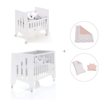 Minicuna 60x80 cm y cuna 60x120 cm (7en1) blanca · Omni Tre White C181T-M7700