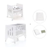 Minicuna 60x80 cm y cuna 60x120 cm (7en1) blanca · Omni Tre White C181T-M7700