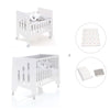 Minicuna 60x80 cm y cuna 60x120 cm (7en1) blanca · Omni Tre White C181T-M7700