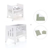 Minicuna 60x80 cm y cuna 60x120 cm (7en1) blanca · Omni Tre White C181T-M7700