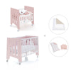Minicuna 60x80 cm y cuna 60x120 cm (7en1) rosa claro · Omni Tre Flamingo C181T-M7742