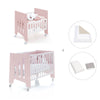 Minicuna 60x80 cm y cuna 60x120 cm (7en1) rosa claro · Omni Tre Flamingo C181T-M7742