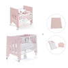 Minicuna 60x80 cm y cuna 60x120 cm (7en1) rosa claro · Omni Tre Flamingo C181T-M7742