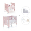 Minicuna 60x80 cm y cuna 60x120 cm (7en1) rosa claro · Omni Tre Flamingo C181T-M7742