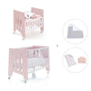 Minicuna 60x80 cm y cuna 60x120 cm (7en1) rosa claro · Omni Tre Flamingo C181T-M7742