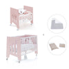 Minicuna 60x80 cm y cuna 60x120 cm (7en1) rosa claro · Omni Tre Flamingo C181T-M7742
