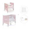 Minicuna 60x80 cm y cuna 60x120 cm (7en1) rosa claro · Omni Tre Flamingo C181T-M7742
