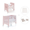Minicuna 60x80 cm y cuna 60x120 cm (7en1) rosa claro · Omni Tre Flamingo C181T-M7742