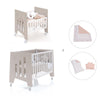 Minicuna 60x80 cm y cuna 60x120 cm (7en1) beige · Omni Tre Arena C181T-M7753