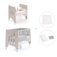 Minicuna 60x80 cm y cuna 60x120 cm (7en1) beige · Omni Tre Arena C181T-M7753