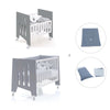 Minicuna 60x80 cm y cuna 60x120 cm (7en1) antracita · Omni Tre Antracita C181T-M7758