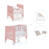 Minicuna 60x80 cm y cuna 60x120 cm (7en1) rosa · Omni Tre Quarzo C181T-M7759