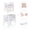 Minicuna 60x80 cm y cuna 60x120 cm (7en1) blanca · Omni Tre White C181T-M7700